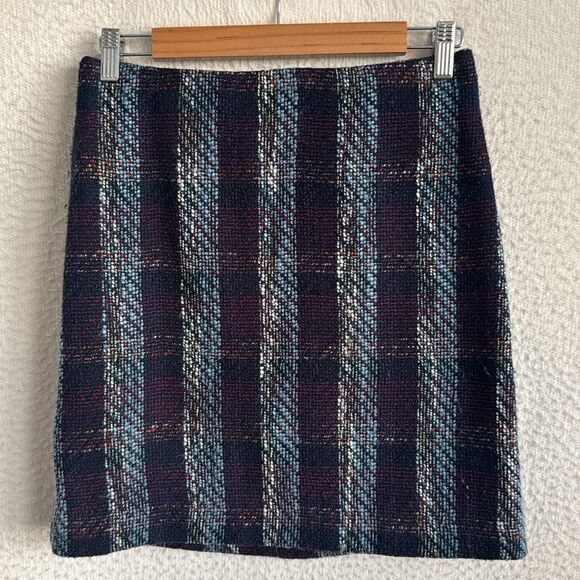 Loft Tweed‎ Skirt Womens Size 6 Petite Multicolor - Picture 1 of 5